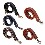 Genuine Leather Canvas Bag Handle Strap Replacement 60cm Black