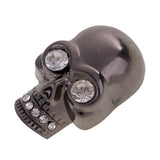 Maxbell 1 Piece Metal Rhinestone Skull Shape Buckle Clips for Bag Decoration 31x49mm
