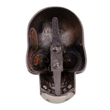Maxbell 1 Piece Metal Rhinestone Skull Shape Buckle Clips for Bag Decoration 31x49mm