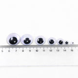 Maxbell 308 Pieces Self Adhesive Sticky Wiggly Wiggle Googly Eyes Assorted Size Embellishments for Art Crafts Black and White