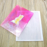 Maxbell DIY Notebook Silicone Molds ,Paper Core ,Crossed Buckle for Making Craft A5