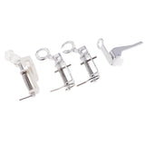 Maxbell  4 Pieces Open & Close Toe Embroidery Foot Free Motion Darning Foot Presser Feet For Brother Janome Singer Domestic Sewing Machine