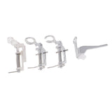 Maxbell  4 Pieces Open & Close Toe Embroidery Foot Free Motion Darning Foot Presser Feet For Brother Janome Singer Domestic Sewing Machine