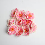 10 Pieces Peach Blossom Artificial Silk Flower Head Bud pink