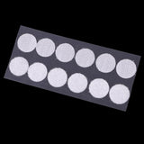 Maxbell 24 Sets Self Adhesive Hook and Loop Stick On Coins Discs Dots White 19mm