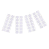 Maxbell 24 Sets Self Adhesive Hook and Loop Stick On Coins Discs Dots White 19mm