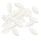 100 Piece Artificial Rose Leaves White Silk Flower Leaf Wedding Craft / Buttonhole /Corsage DIY Materials