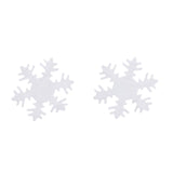 50 Pieces Non-woven Fabric Christmas Snowflake Patch Padded for DIY Xmas Decoration