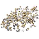 Maxbell 1440 Pieces Sharp Bottom Glitter Rhinestones Decorations white 80g