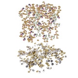 Maxbell 1440 Pieces Sharp Bottom Glitter Rhinestones Decorations white 80g