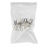 Maxbell 1440 Pieces Sharp Bottom Glitter Rhinestones Decorations white 125g