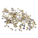 Maxbell 1440 Pieces Sharp Bottom Glitter Rhinestones Decorations white 125g