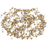 Maxbell 1440 Pieces Sharp Bottom Glitter Rhinestones Decorations AB 90g