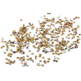 Maxbell 1440 Pieces Sharp Bottom Glitter Rhinestones Decorations AB 90g