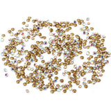 Maxbell 1440 Pieces Sharp Bottom Glitter Rhinestones Decorations AB 90g
