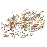 Maxbell 1440 Pieces Sharp Bottom Glitter Rhinestones Decorations AB 90g