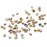 Maxbell 1440 Pieces Sharp Bottom Glitter Rhinestones Decorations AB 90g