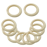 Maxbell 30Pcs Natural Wood Rings Unfinished Wooden Rings DIY Maple Teething Ring Craft