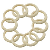 Maxbell DIY Baby Wooden Teething Rings Necklace Bracelet DIY Crafts 35mm 20pcs