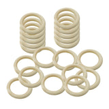 Maxbell DIY Baby Wooden Teething Rings Necklace Bracelet DIY Crafts 65mm 10pcs