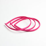 10pcs Women Girls Satin Plain Headband Alice Ban Hair Band DIY Rose Red