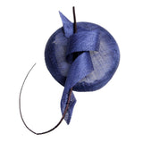 Elegant Royal Blue Women Fascinator Hats Ladies Pillbox Hats Formal Tilt Party Race Derby Hat Wedding Headwear Hair Accessories