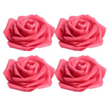Maxbell 100pcs PE Foam Rose Flower Heads Artificial Rose Flowers 8cm Red