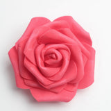 Maxbell 100pcs PE Foam Rose Flower Heads Artificial Rose Flowers 8cm Red