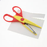 Maxbell Children Colorful Handmade DIY Safe Paper Punches Pattern Scissor zigzag