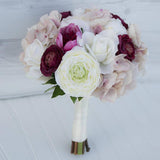 Maxbell 10 Pieces Artificial Rose Flower Head DIY Wedding Decorations light pink