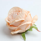 Maxbell 10 Pieces Artificial Rose Flower Head DIY Wedding Decorations Pink Champagne