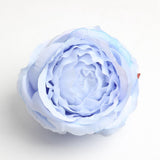 Maxbell 10 Pieces Artificial Rose Flower Head DIY Wedding Decorations light blue