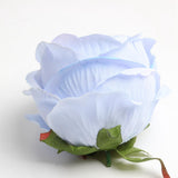 Maxbell 10 Pieces Artificial Rose Flower Head DIY Wedding Decorations light blue