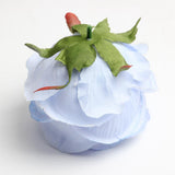Maxbell 10 Pieces Artificial Rose Flower Head DIY Wedding Decorations light blue