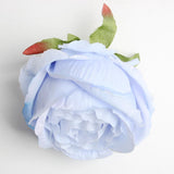 Maxbell 10 Pieces Artificial Rose Flower Head DIY Wedding Decorations light blue