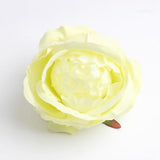 Maxbell 10 Pieces Artificial Rose Flower Head DIY Wedding Decorations light green