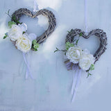 Maxbell 10 Pieces Artificial Rose Flower Head DIY Wedding Decorations light purple