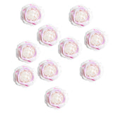Maxbell 10 Pieces Artificial Rose Flower Head DIY Wedding Decorations light purple