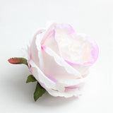 Maxbell 10 Pieces Artificial Rose Flower Head DIY Wedding Decorations light purple