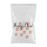 Maxbell 10 Pieces Artificial Rose Flower Head DIY Wedding Decorations orange