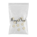 Maxbell 10 Pieces Artificial Rose Flower Head DIY Wedding Decorations champagne