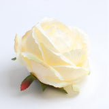 Maxbell 10 Pieces Artificial Rose Flower Head DIY Wedding Decorations champagne