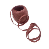 Maxbell 20m/Roll Raffia Paper Ribbon Gift Package String Scrapbooking burgundy red