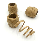 Maxbell 20m/Roll Raffia Paper Ribbon Gift Package String Scrapbooking light coffee