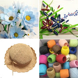 Maxbell 20m/Roll Raffia Paper Ribbon Gift Package String Scrapbooking light coffee