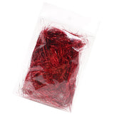 Metallic Shred Filler Fine Cut Gift Wrapping and Basket Filling Red