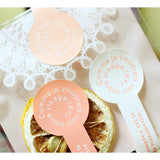 Maxbell 10 Sheet Lollipop Sealing Sticker Hand Made Adhesive Label Stickers Seals