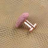 Maxbell 10 Pieces Cufflink Findings Cuff Link Blank Backs Plate Pad Base gold