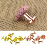 Maxbell 10 Pieces Cufflink Findings Cuff Link Blank Backs Plate Pad Base gold
