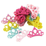 Maxbell 30 Pcs Mixed Color Hair Clips Girls Princess Crown Sequins Head Accessories